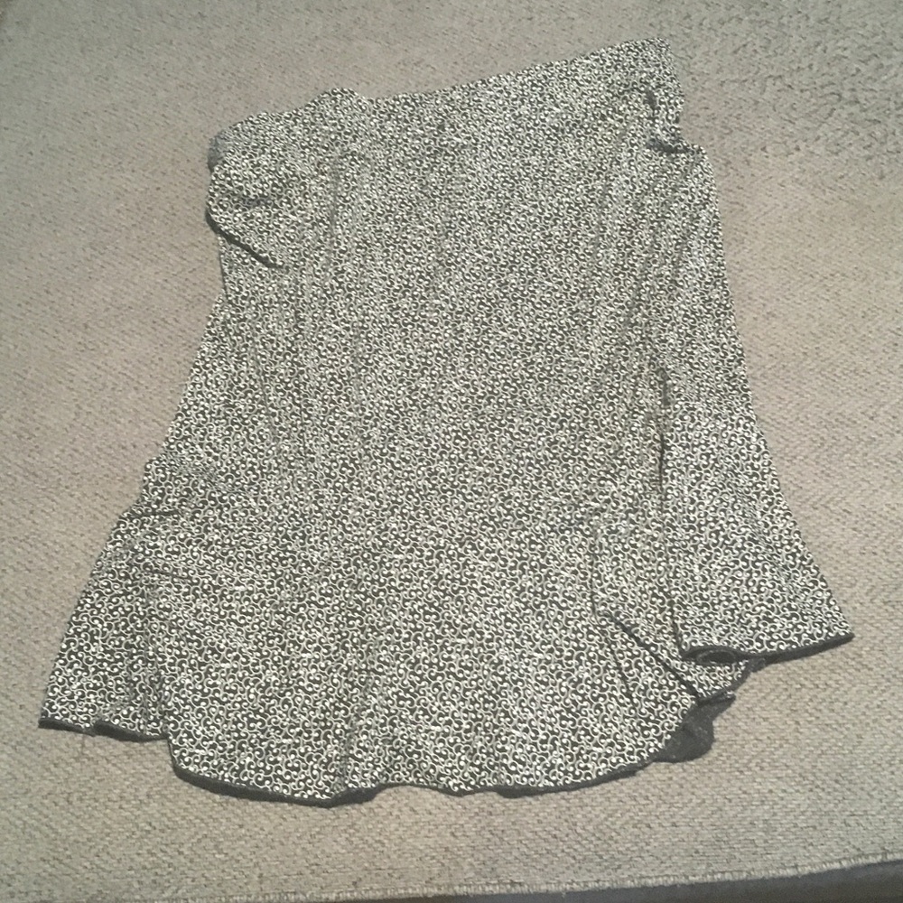 Motherhood Maternity Black & White Printed A-Line Skirt